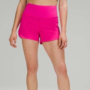 Lululemon Tall High-Waisted Speed Up Shorts 2.5” in Sonic Pink